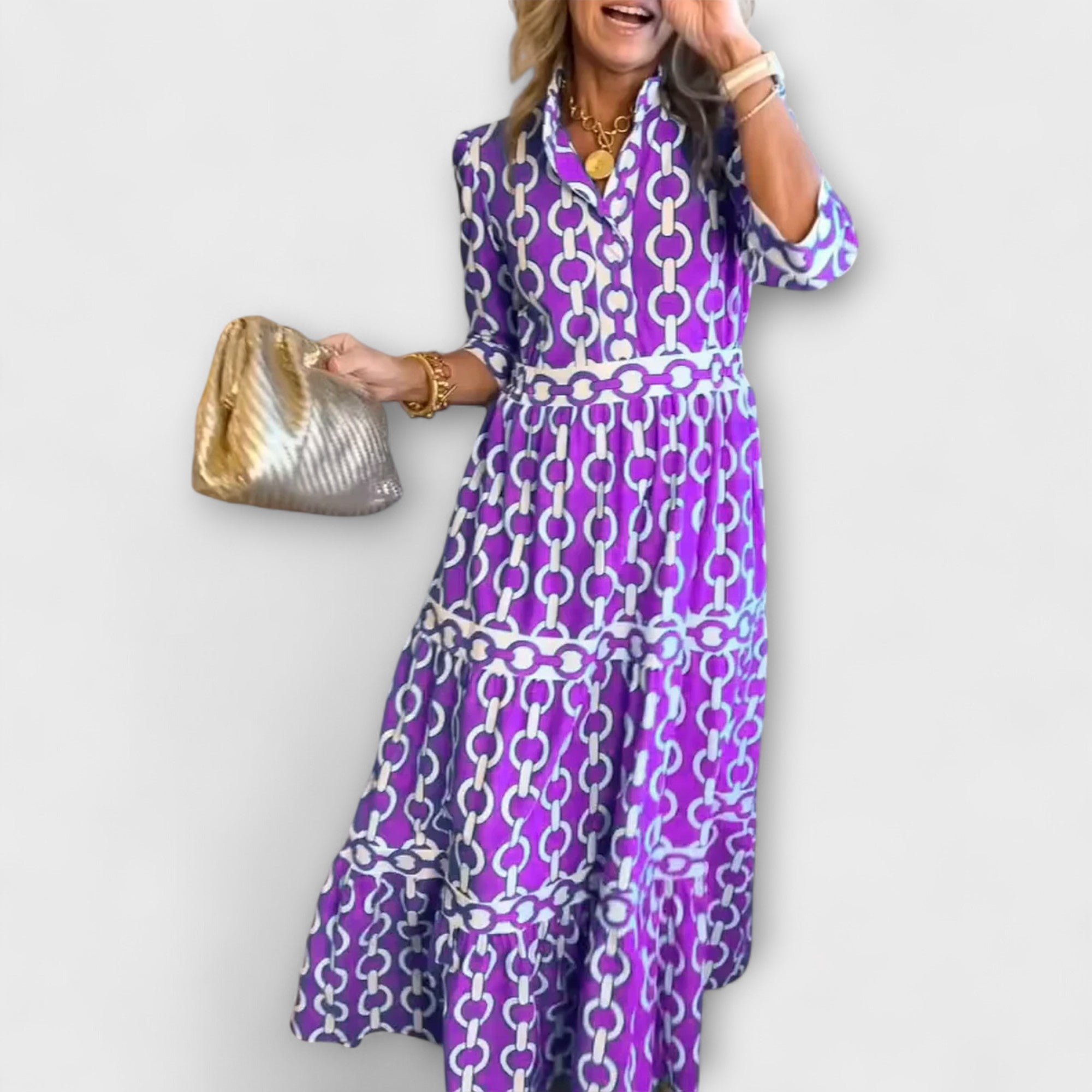 Loradia – Midikleid mit Kettenprint