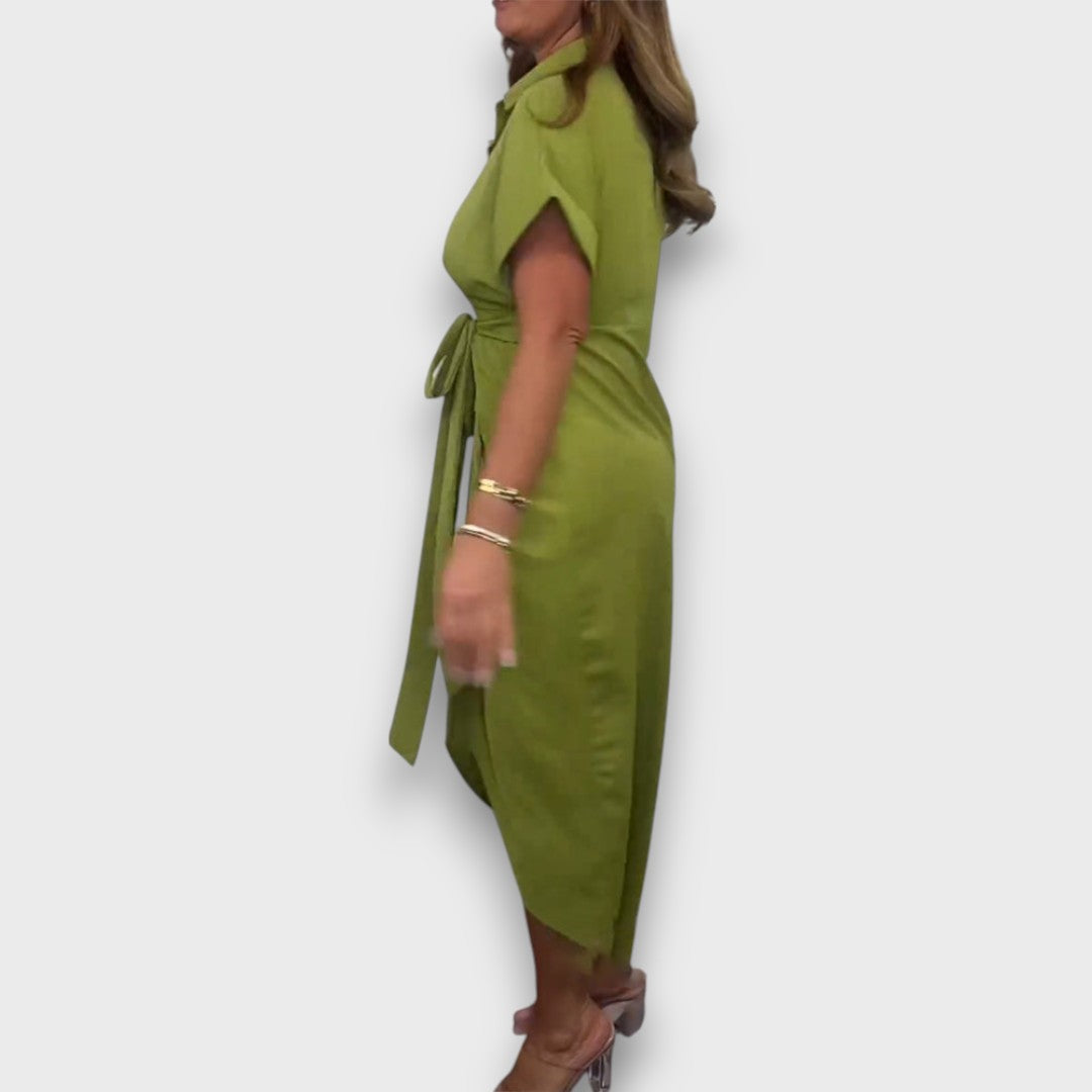 Milene – Elegantes Plisseekleid