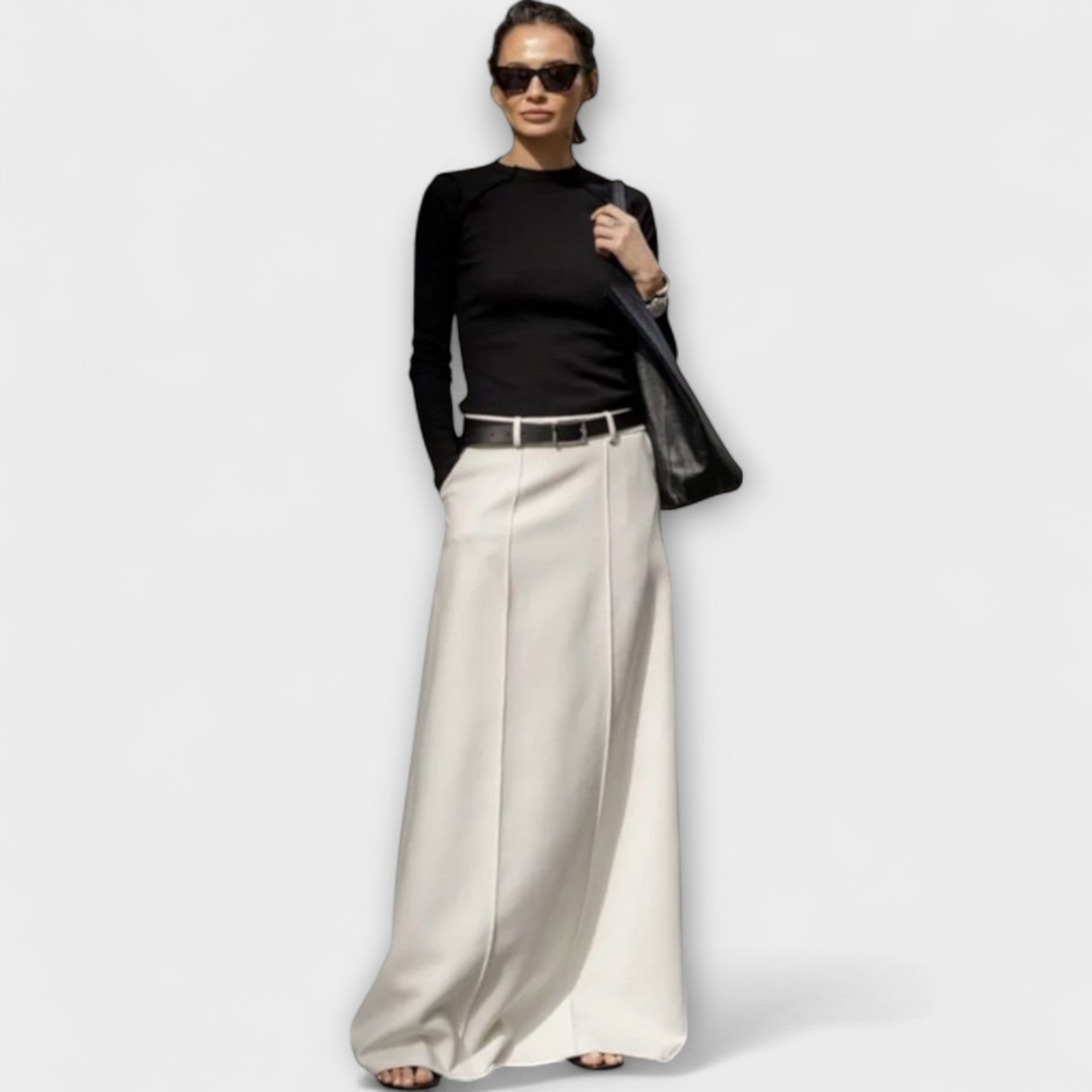 Marone – Weit geschnittene Hose mit moderner Leichtigkeit