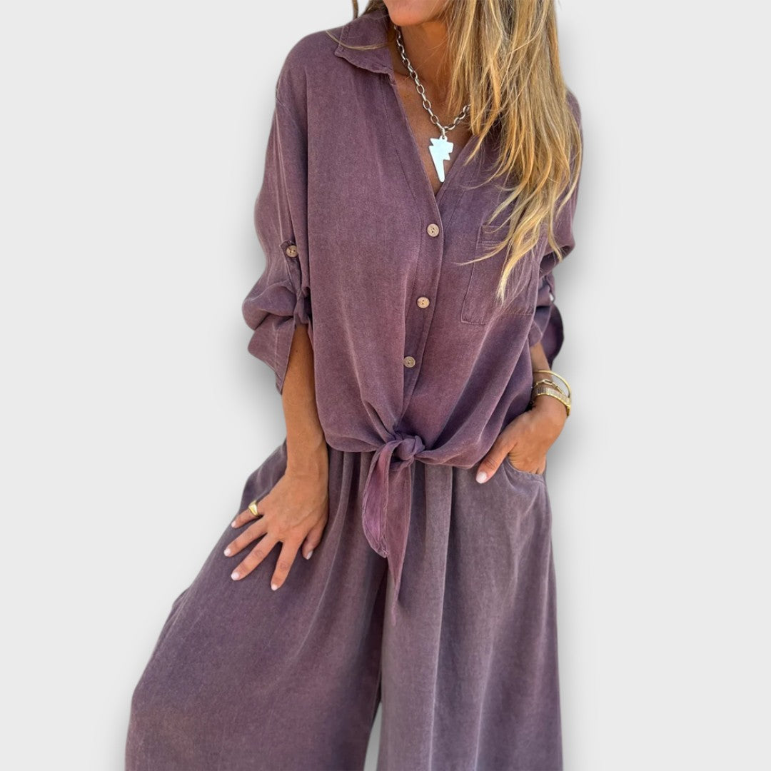 Soren – Zweiteiler mit Oversize-Hemd und weiter Hose