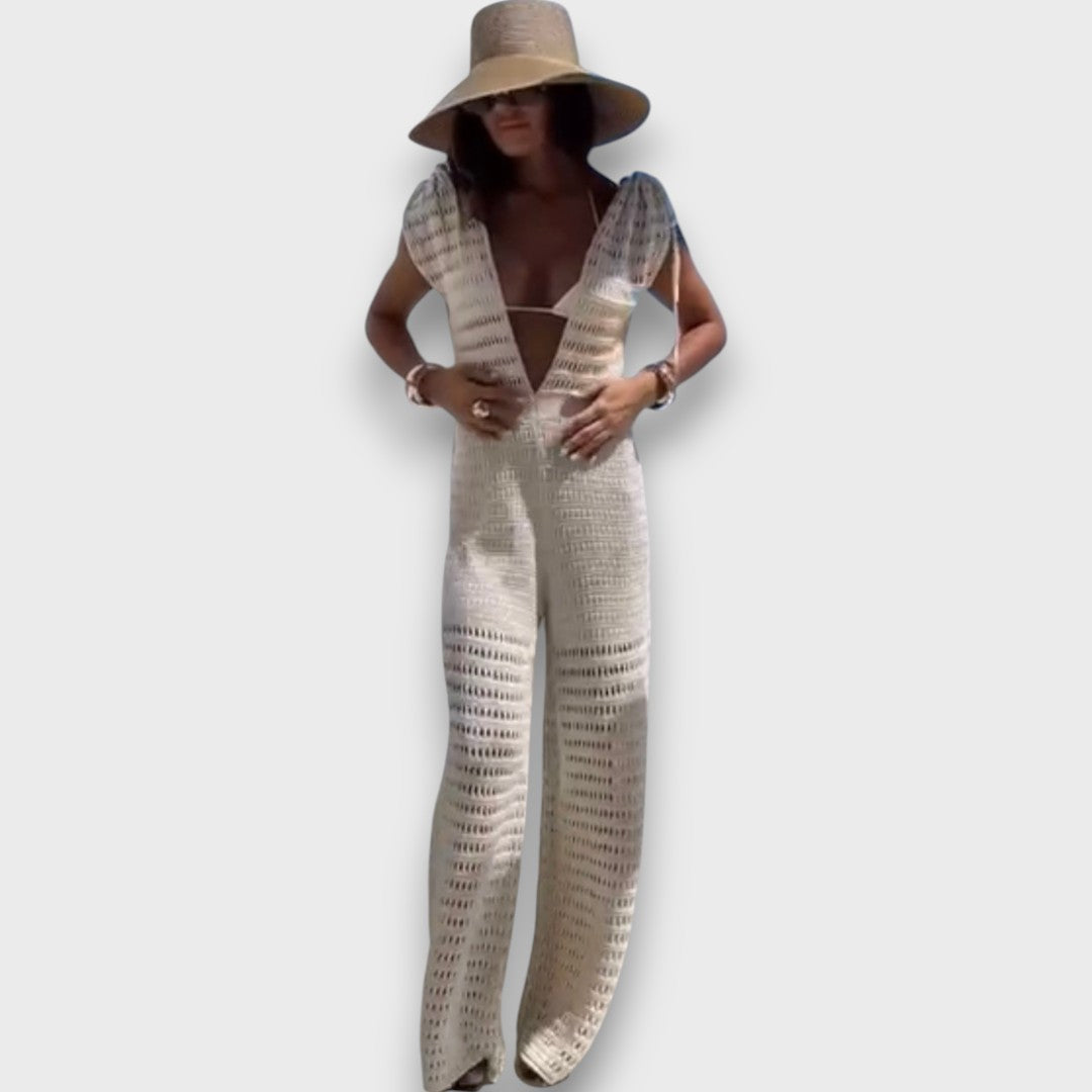 Isaline – Sommer-Jumpsuit mit Makramee-Details