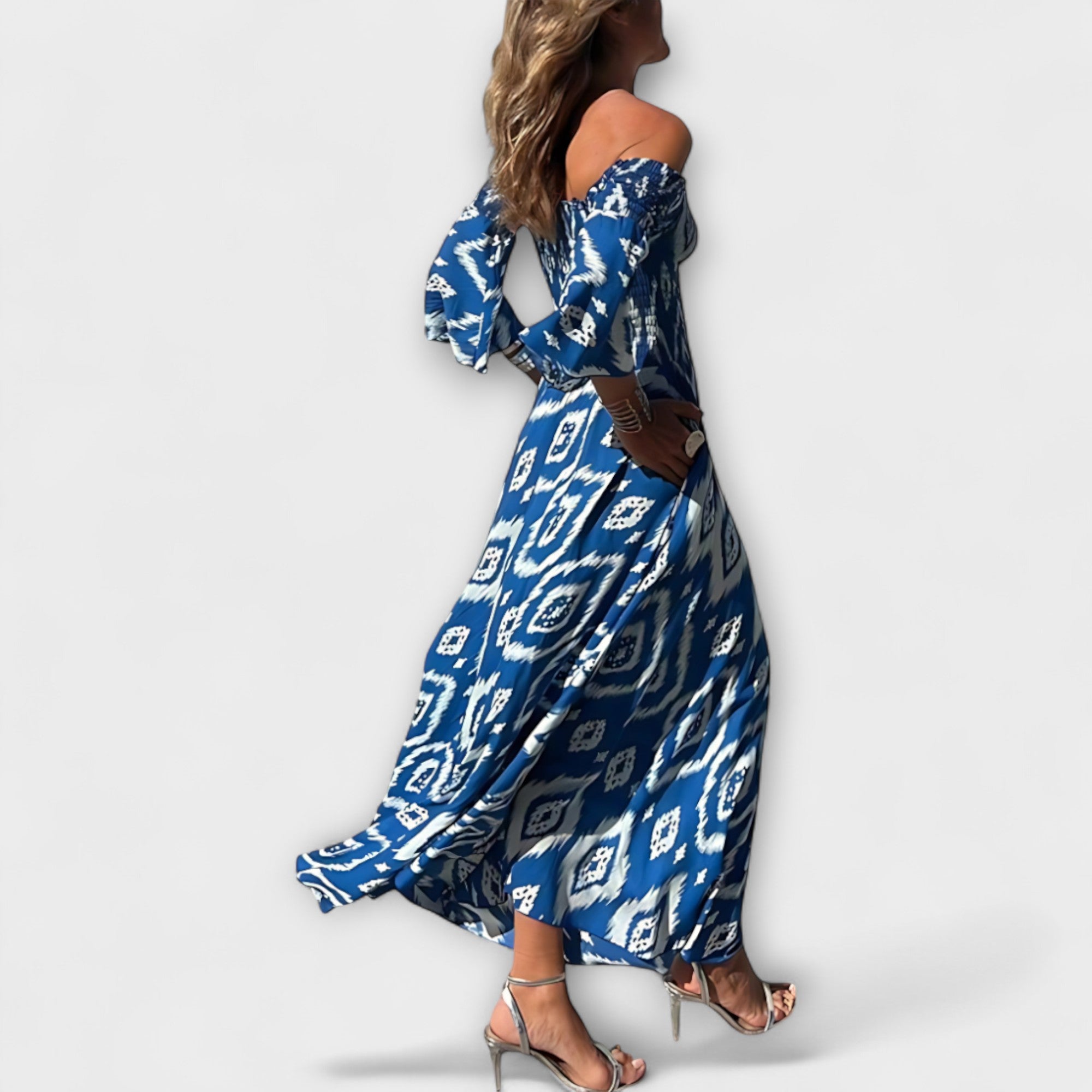 Bellira – Off-Shoulder Kleid mit floraler Leichtigkeit