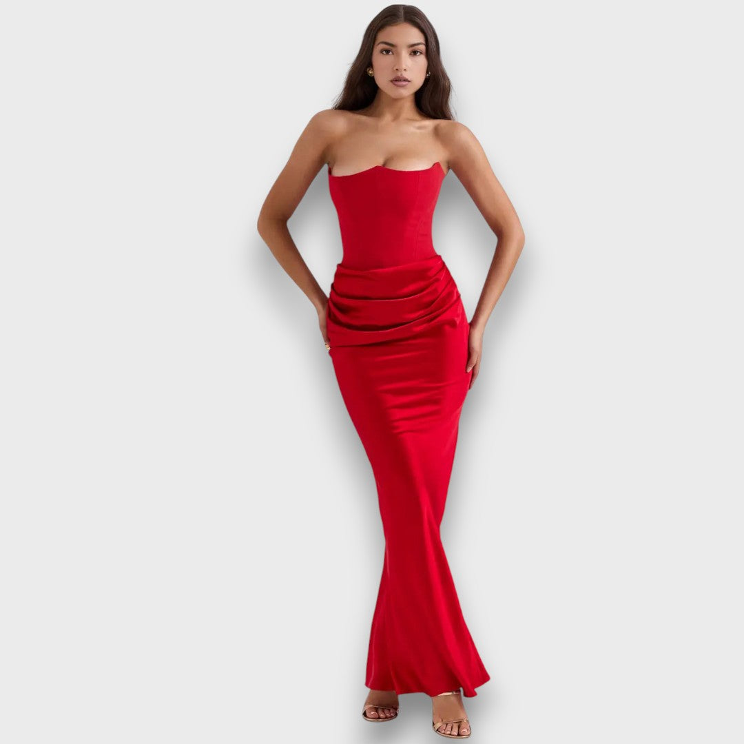 Isedra – Midikleid mit skulpturaler Linie