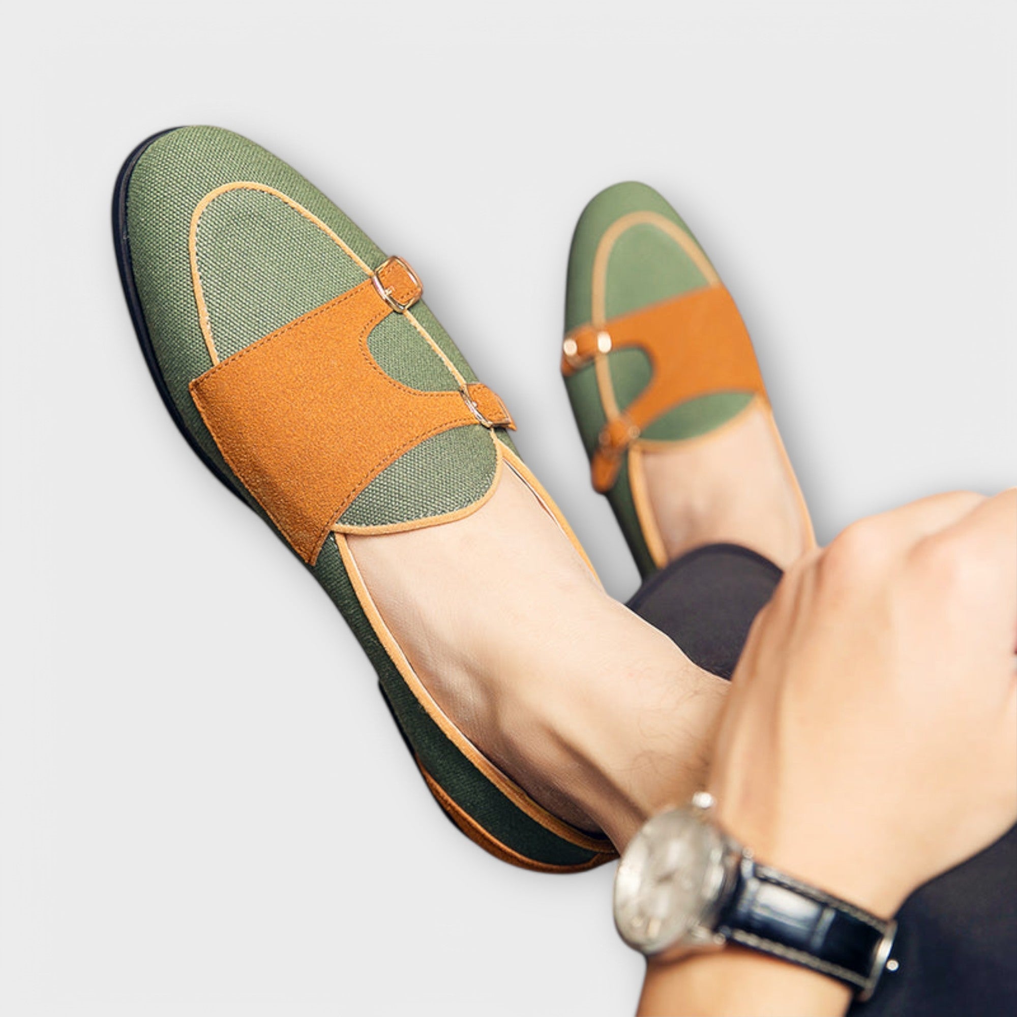 Lissaro – Handgefertigte Slipper mit Wildleder-Detail