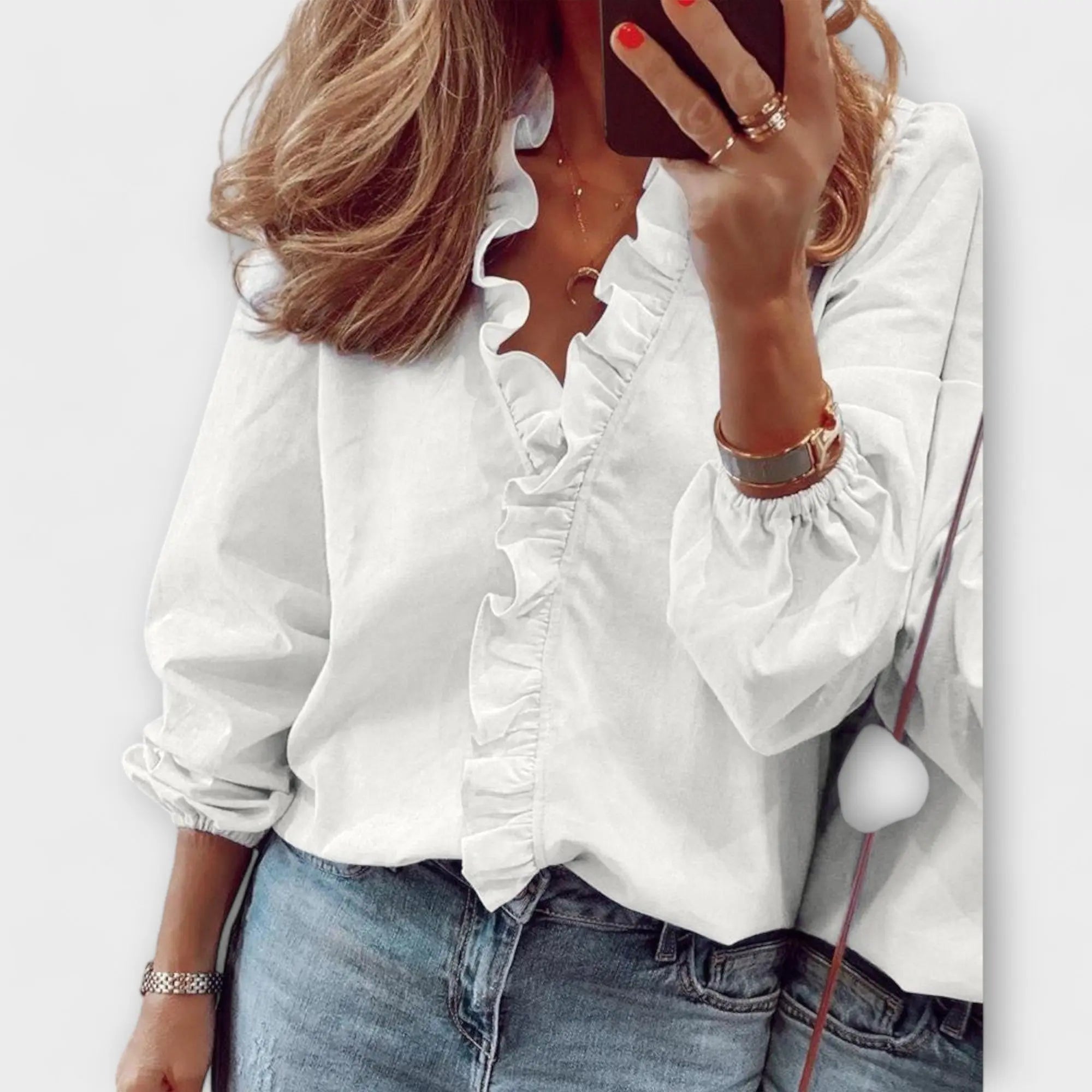 Sarah – Elegante Bluse mit besonderem Charakter
