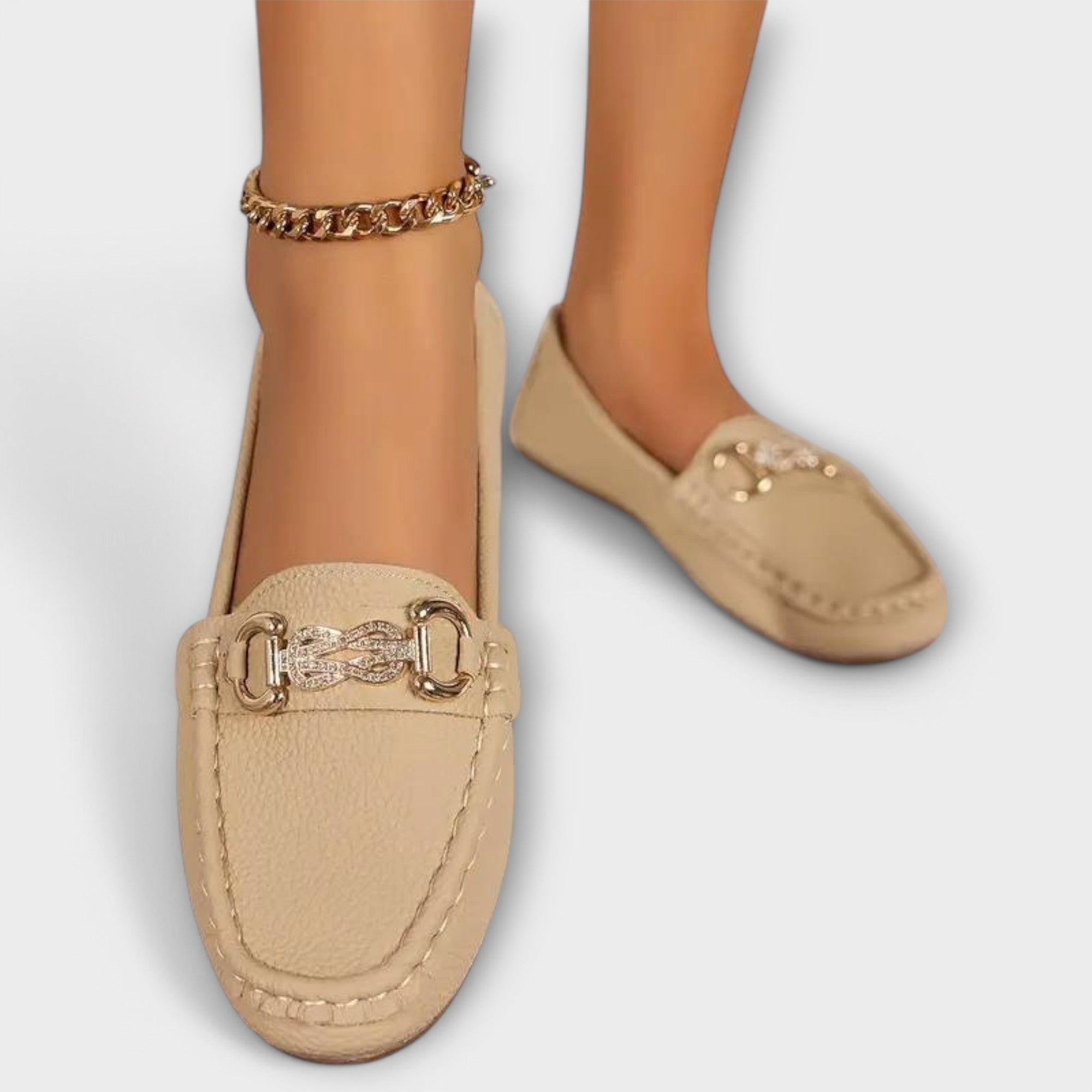 Calista – Elegante Mokassins mit Metallelement