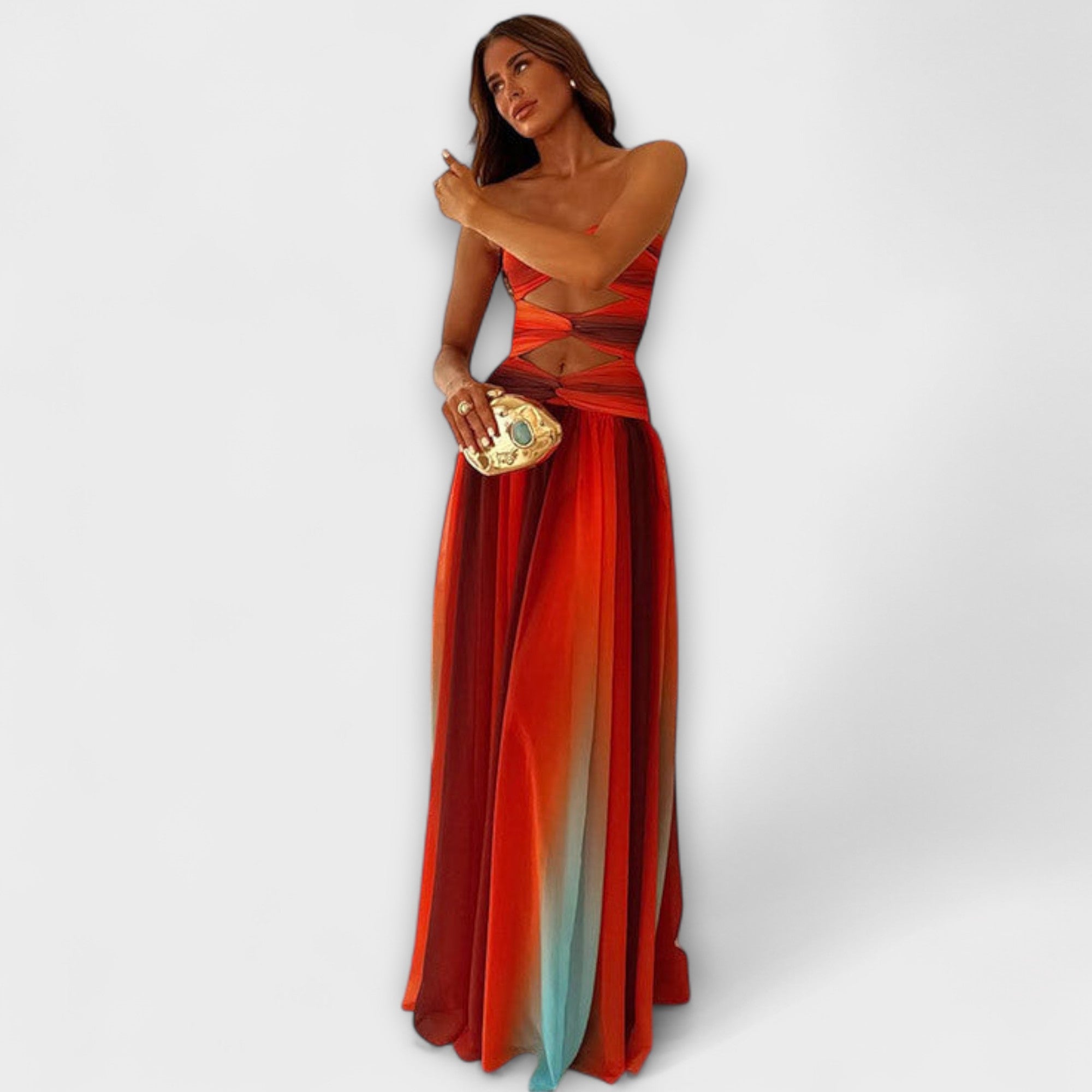 Lianey – Trägerloses Maxikleid