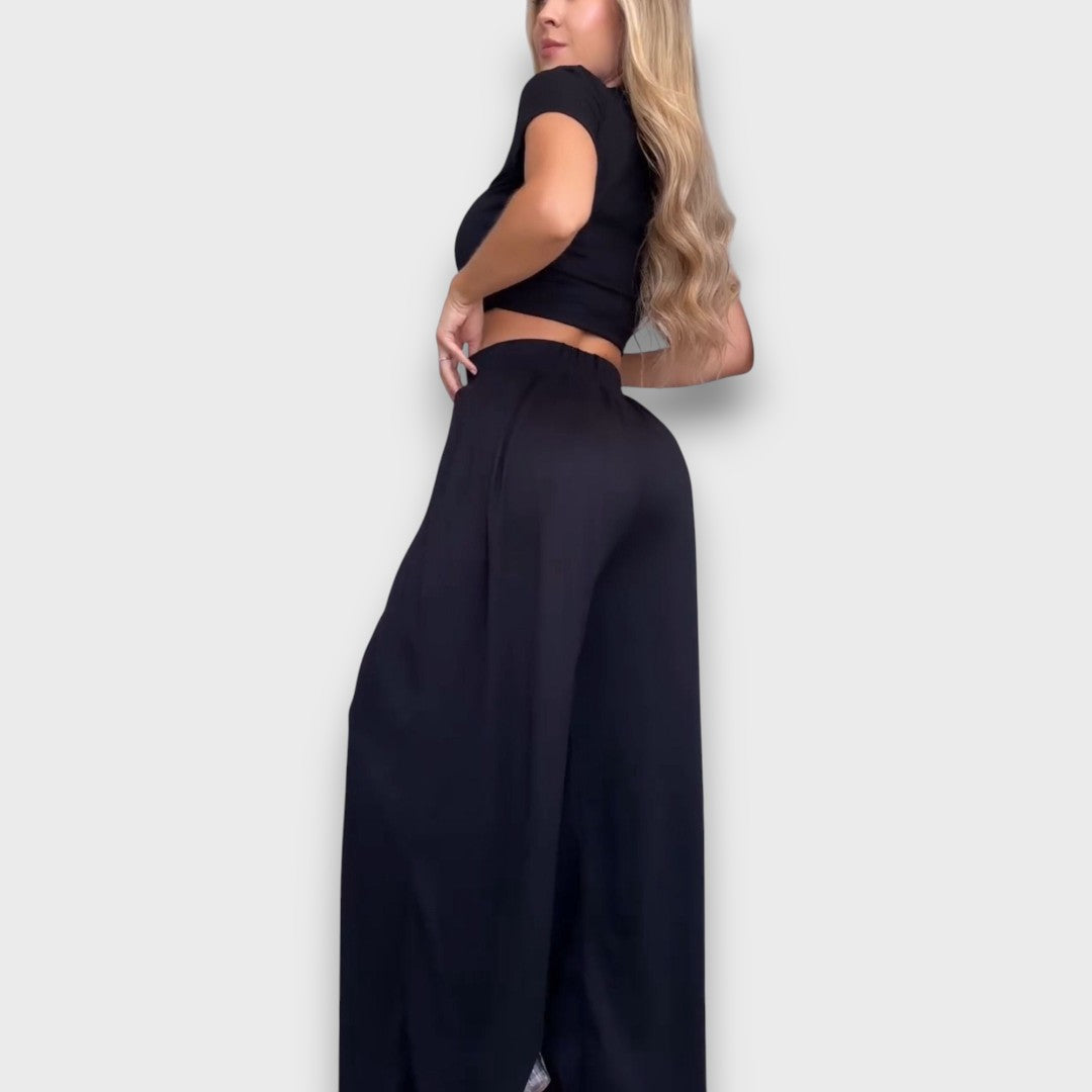Andrea – Lässiges Set mit kurzem Top