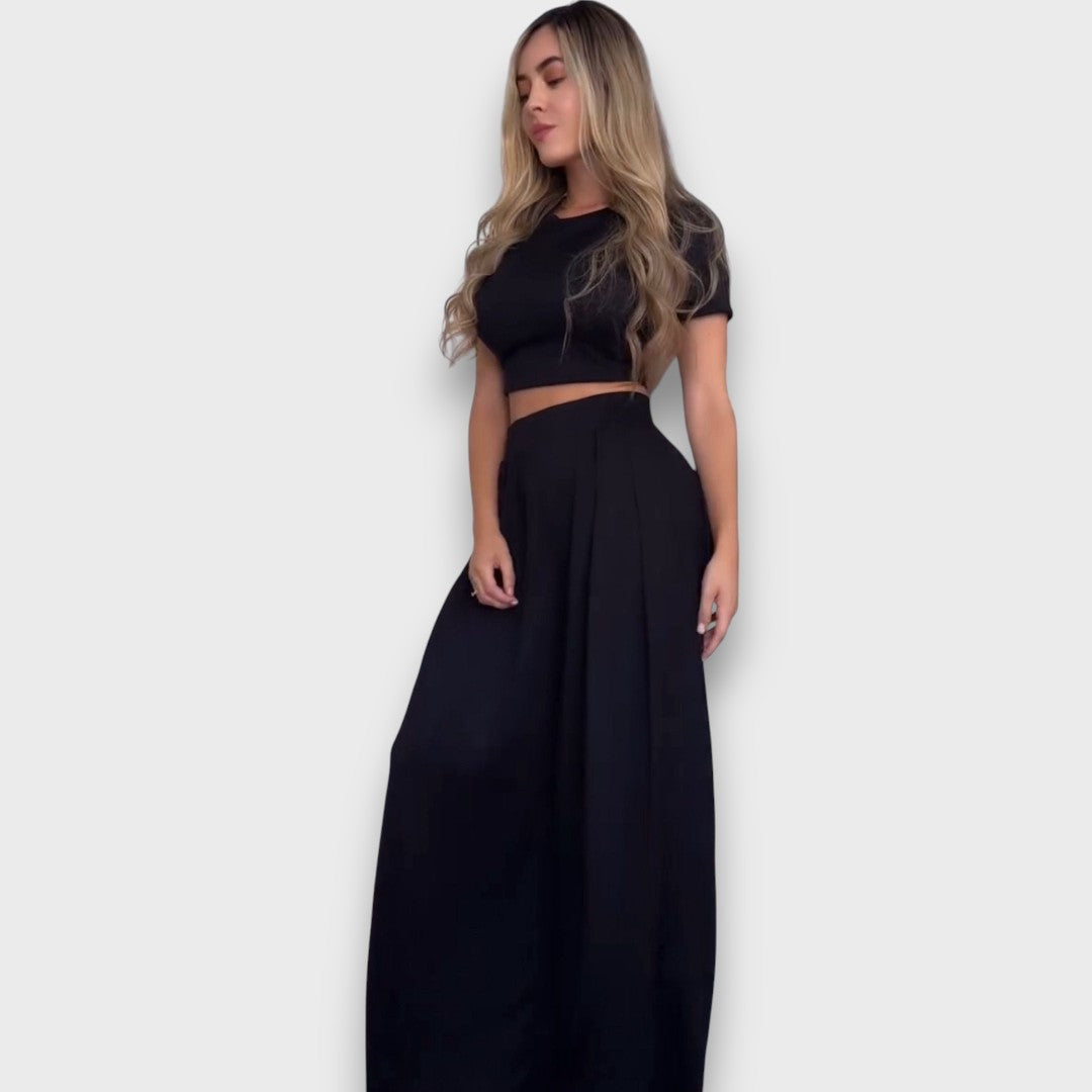 Andrea – Lässiges Set mit kurzem Top