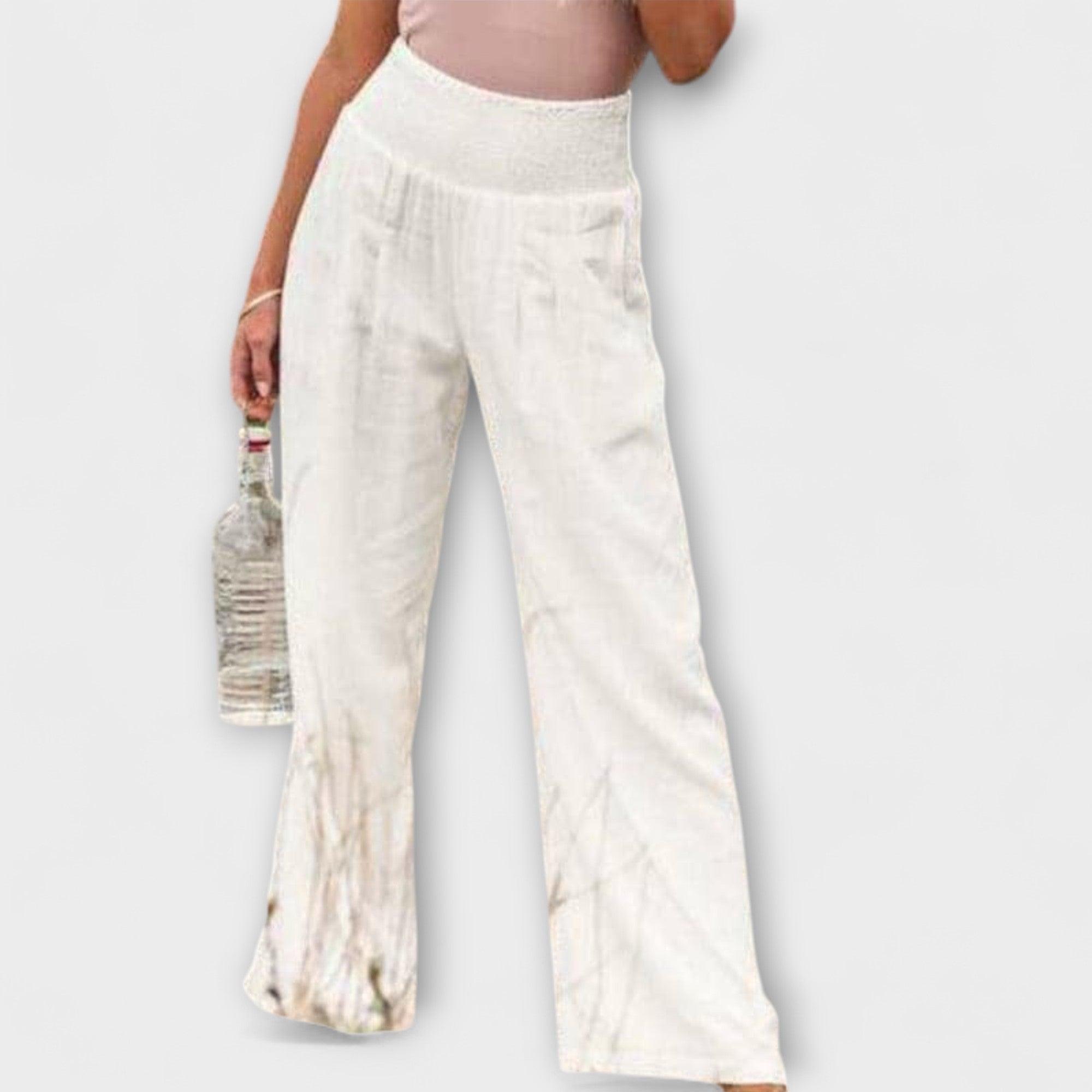 Diarya – Leinenhose mit weitem Bein