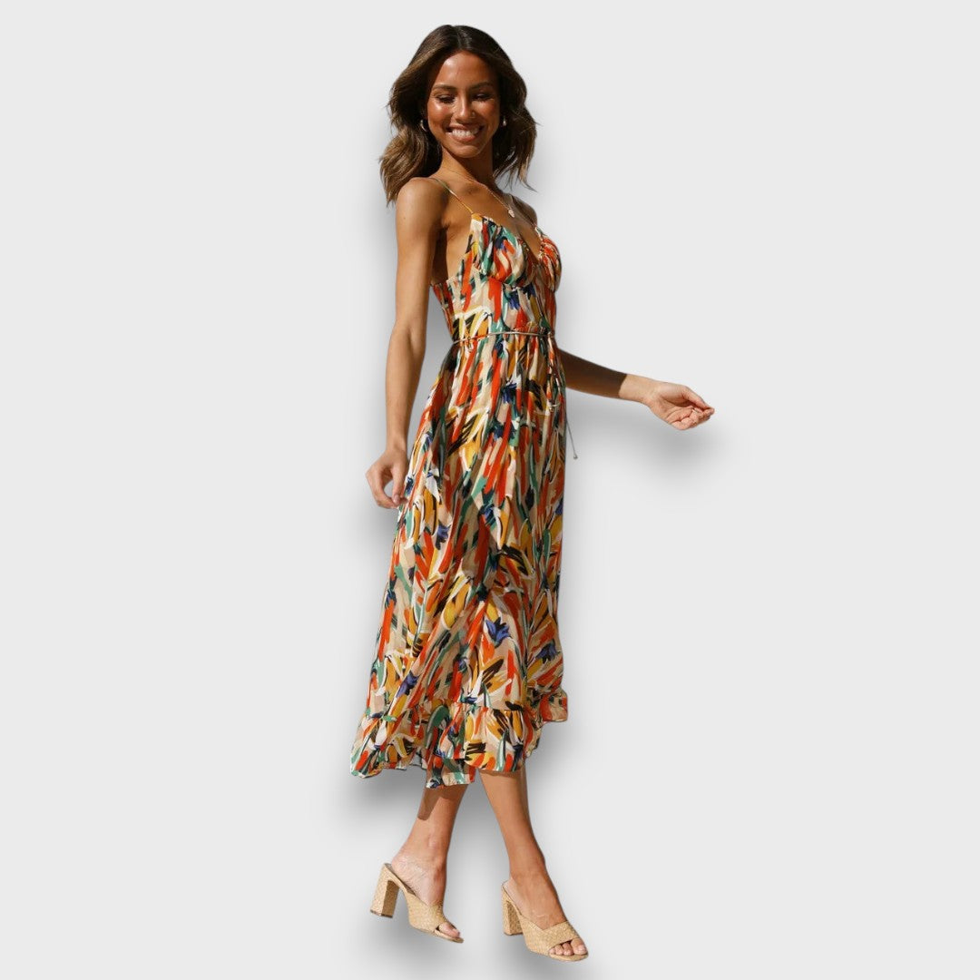 Solianne – Luftiges Trägerkleid mit Farbspiel