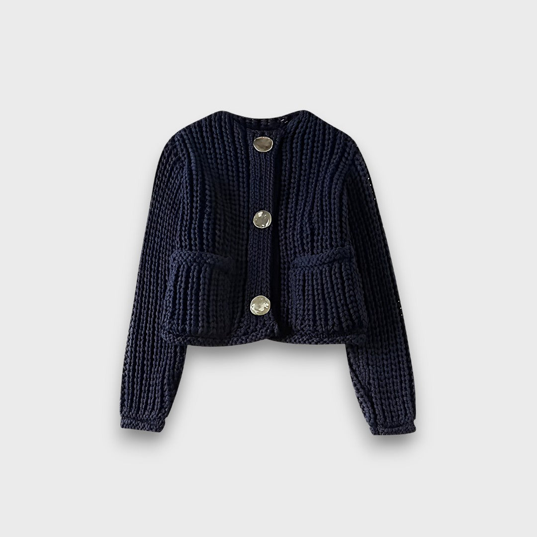 Moretta – Kurzer Cardigan im Chunky-Strick