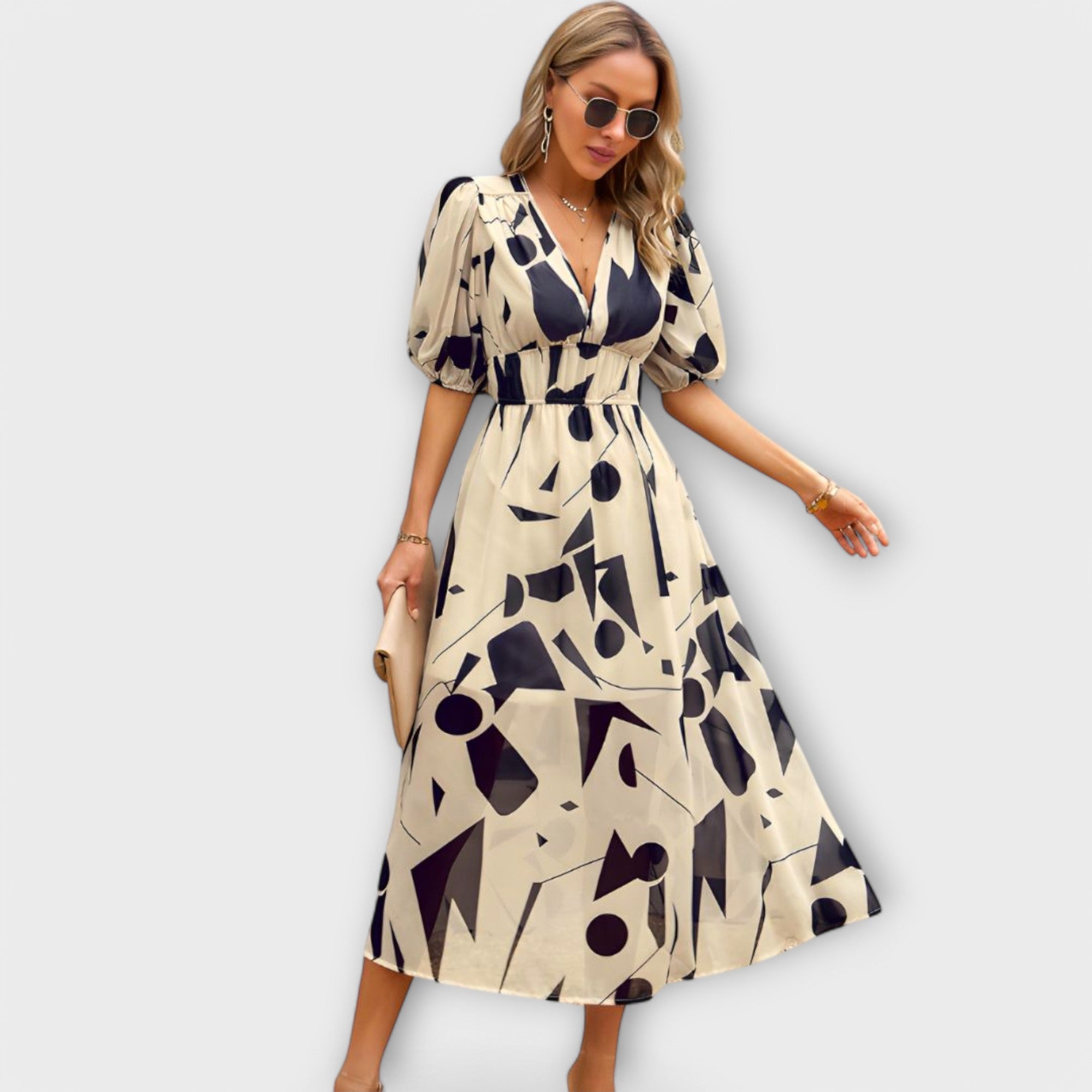 Taina – Maxikleid mit Puffärmeln
