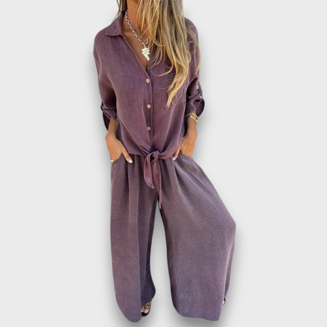 Soren – Zweiteiler mit Oversize-Hemd und weiter Hose