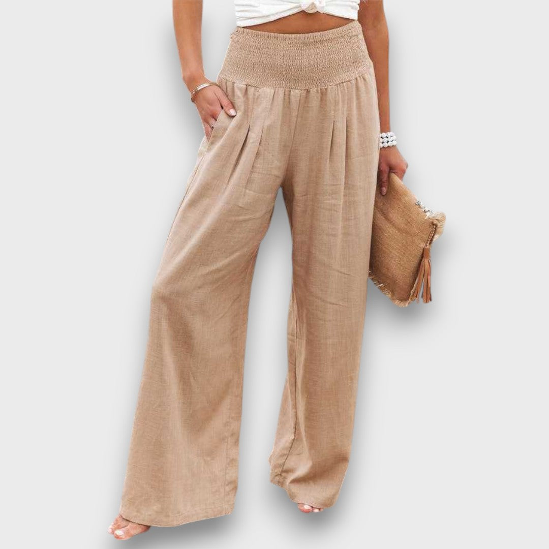 Solaya – Weite Sommerhose mit Smokbund