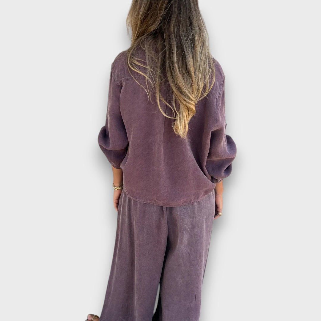 Soren – Zweiteiler mit Oversize-Hemd und weiter Hose