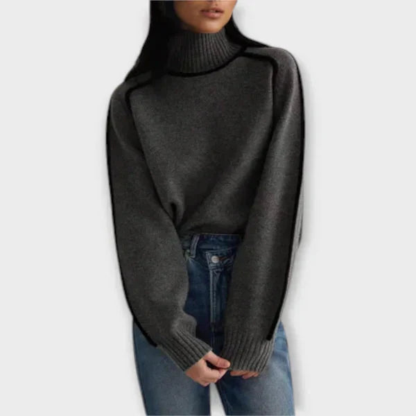 Emilie – Weicher Strickpullover mit Rollkragen