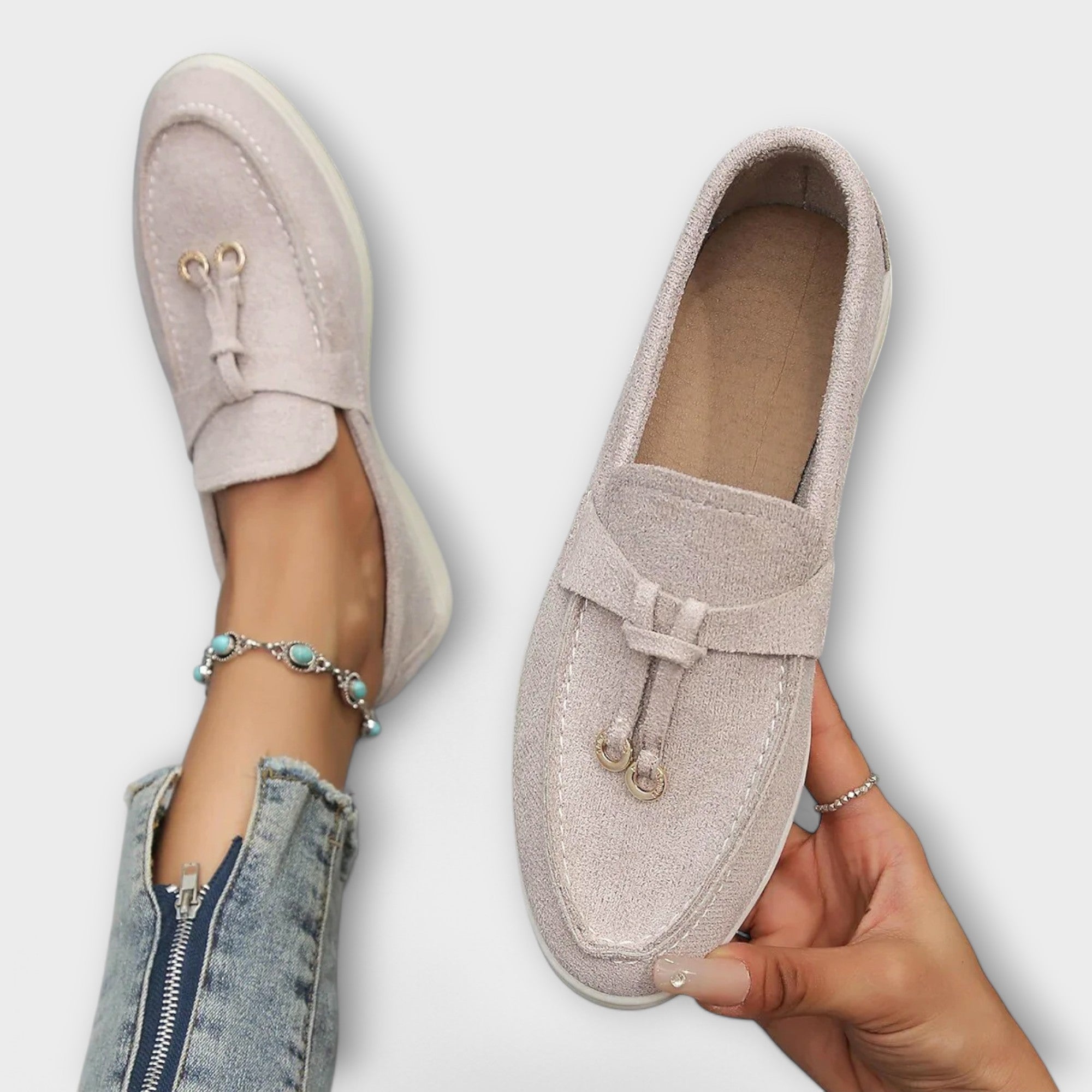 Sarima – Elegante Slipper mit Schnürdetail