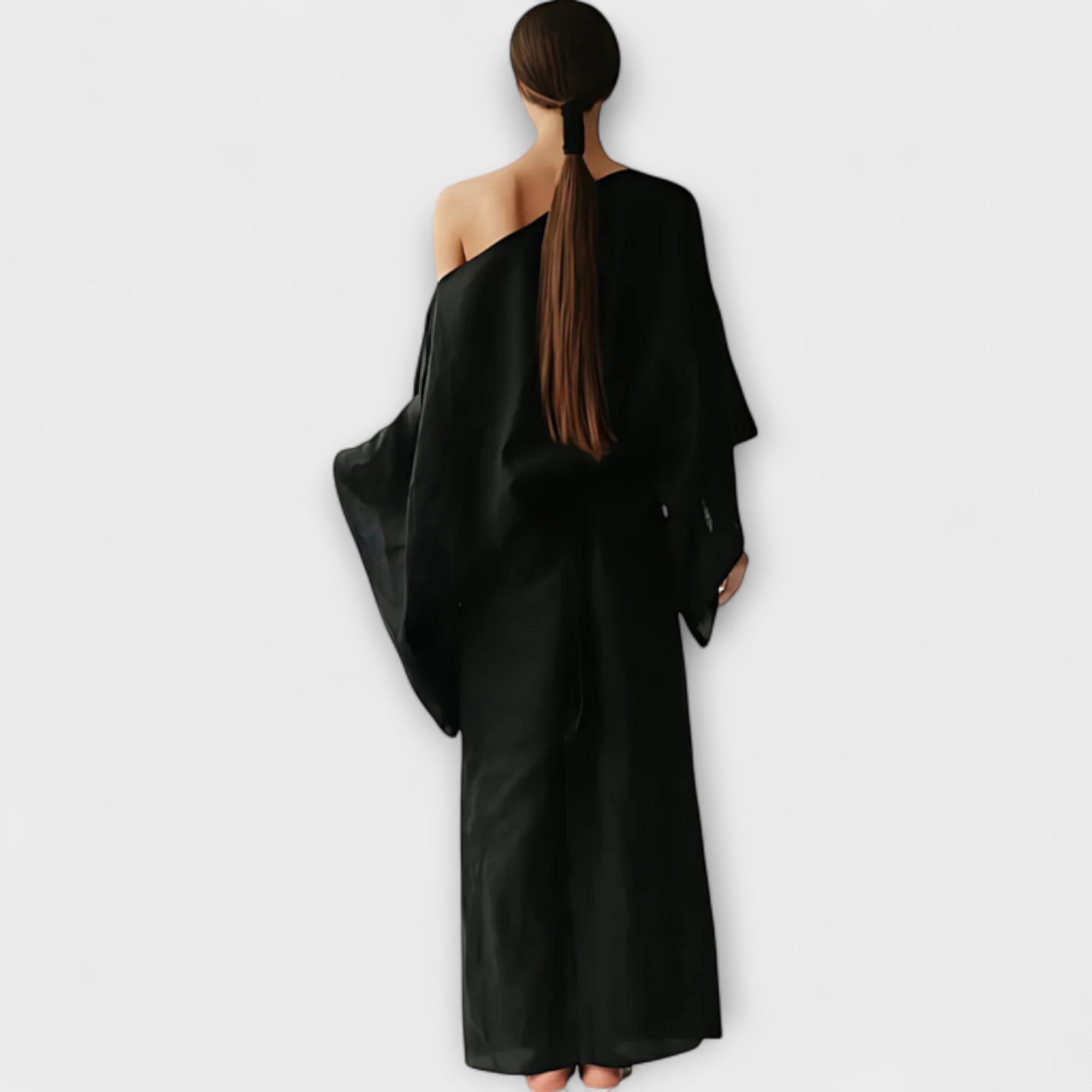 Talina – Kimono-inspiriertes Kleid mit Bindetail