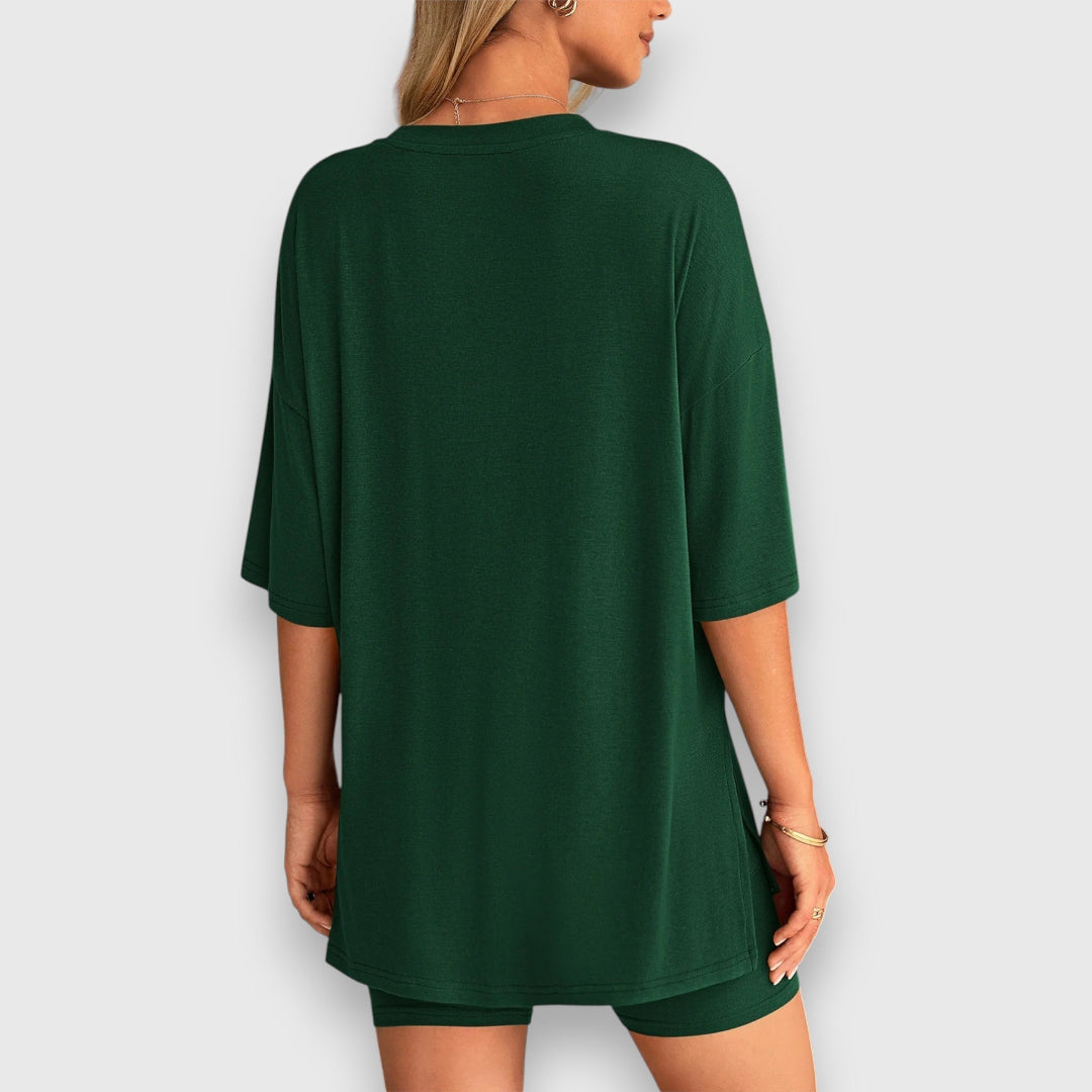 Malia – Lounge-Set aus Oversize-Shirt und Shorts