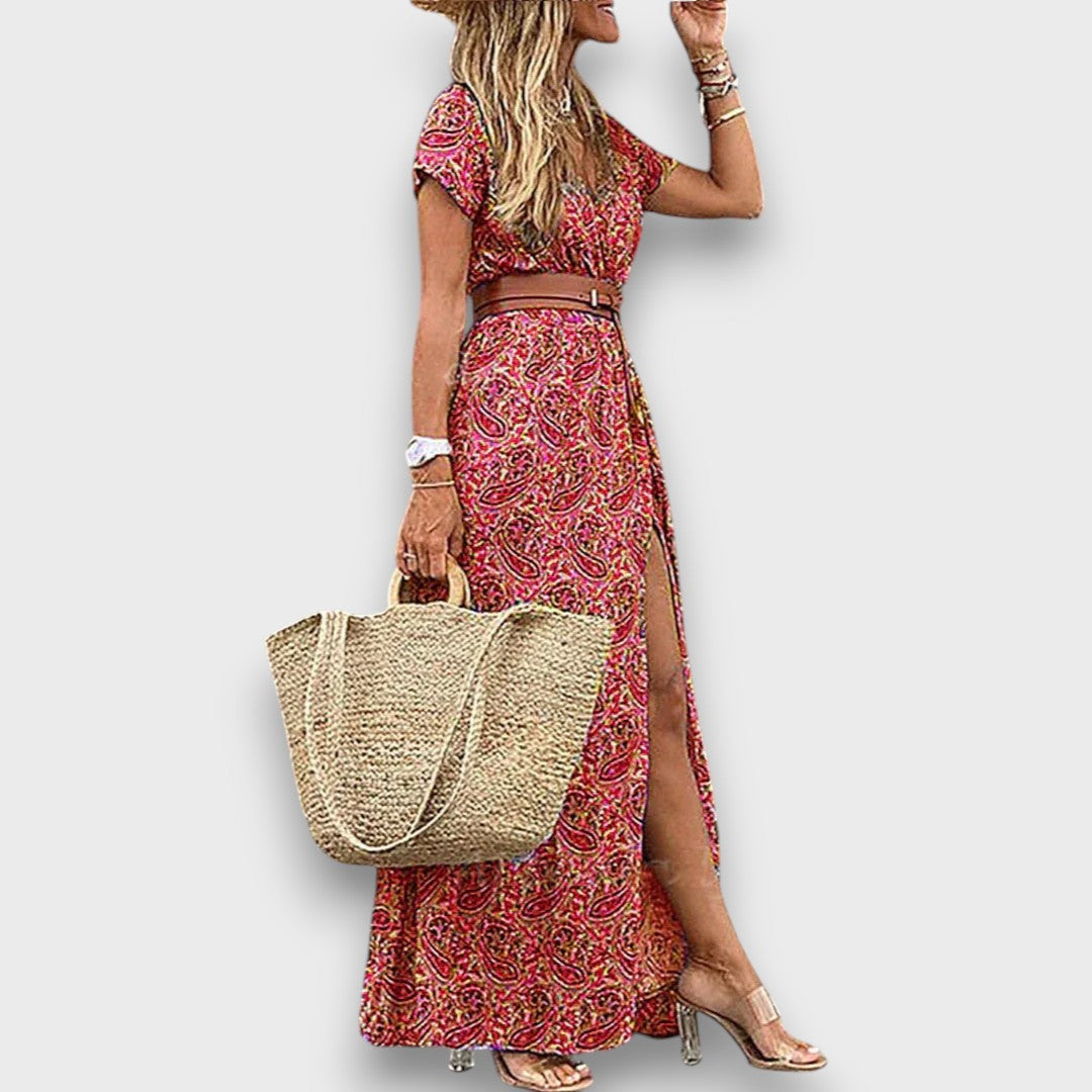 Mirelda – Maxikleid mit Paisley-Charme