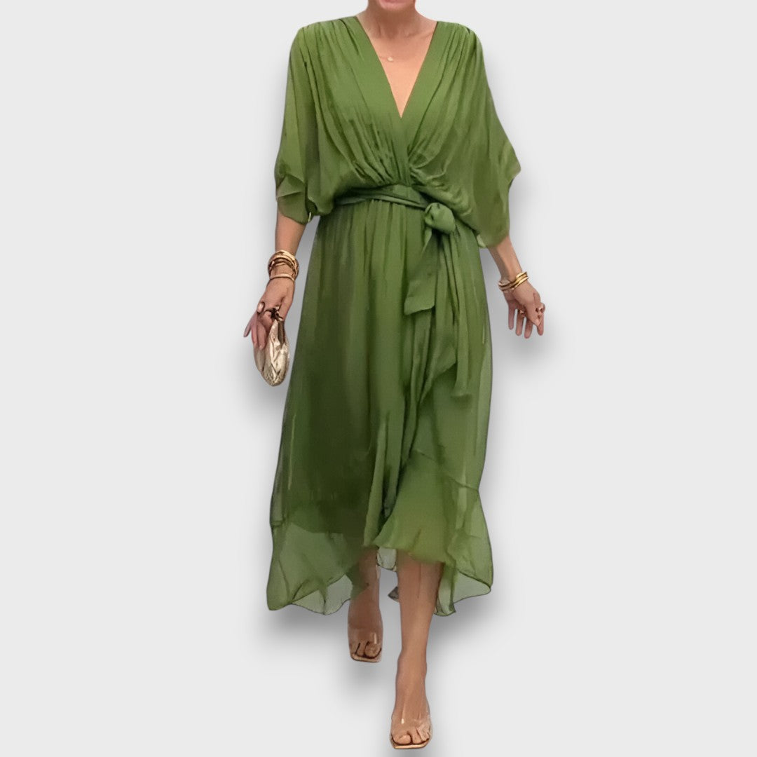 Monica – Luftiges Kleid mit V-Ausschnitt