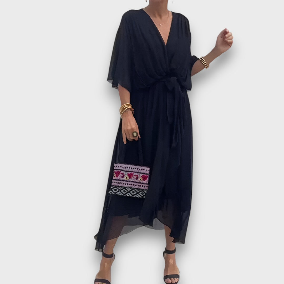 Monica – Luftiges Kleid mit V-Ausschnitt