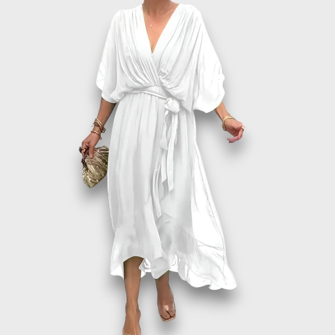 Monica – Luftiges Kleid mit V-Ausschnitt