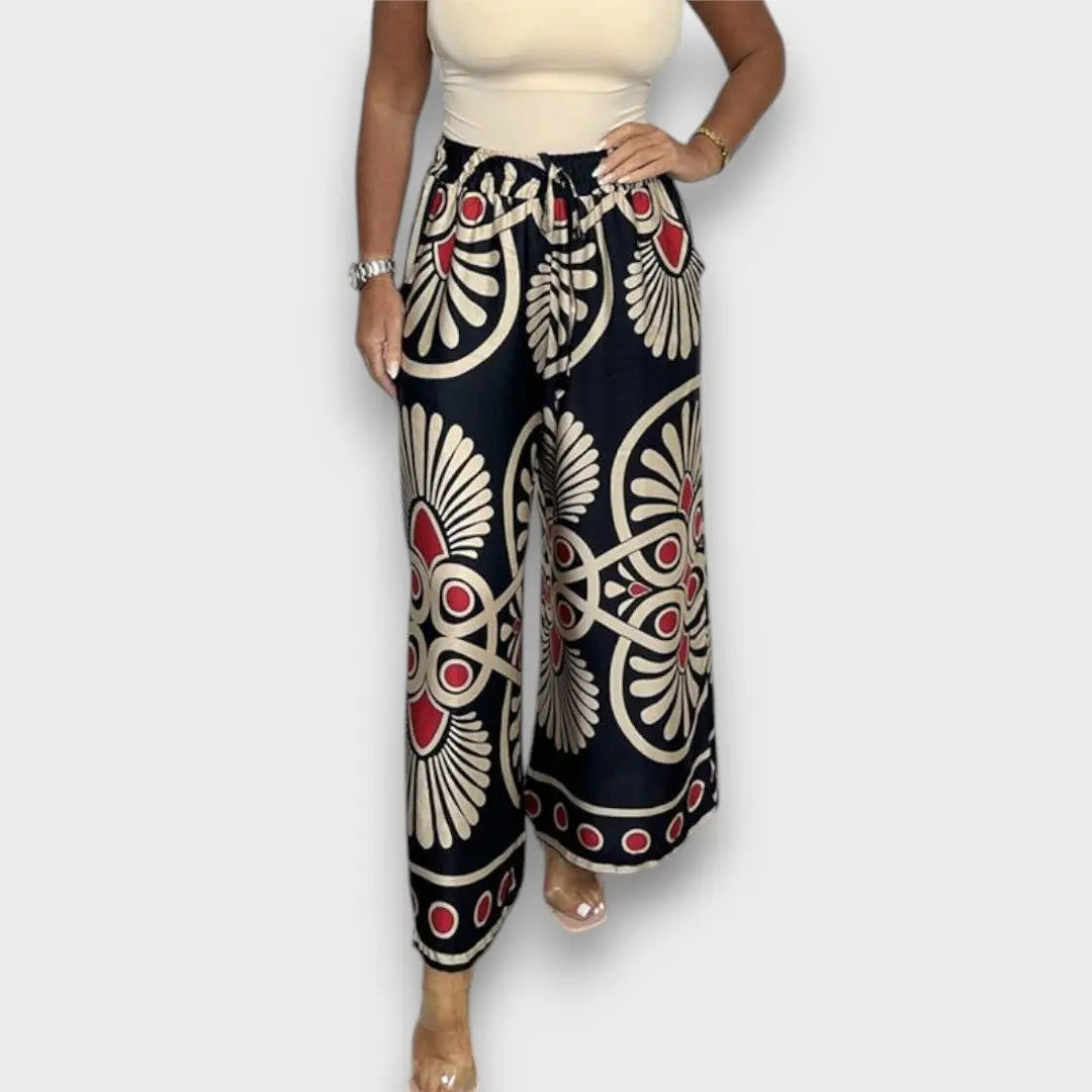 Rania – Fließende Hose mit Print