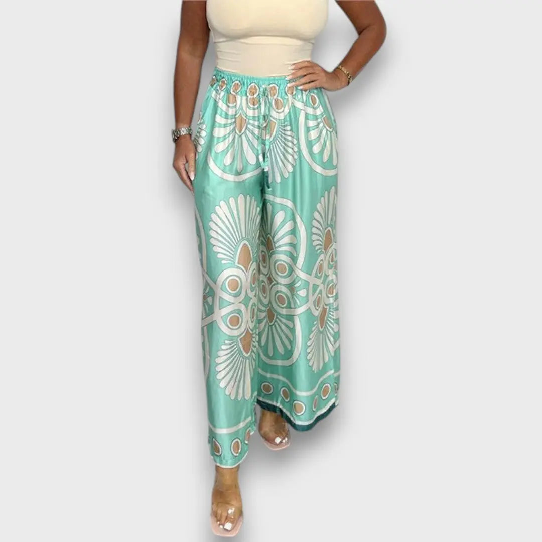 Rania – Fließende Hose mit Print
