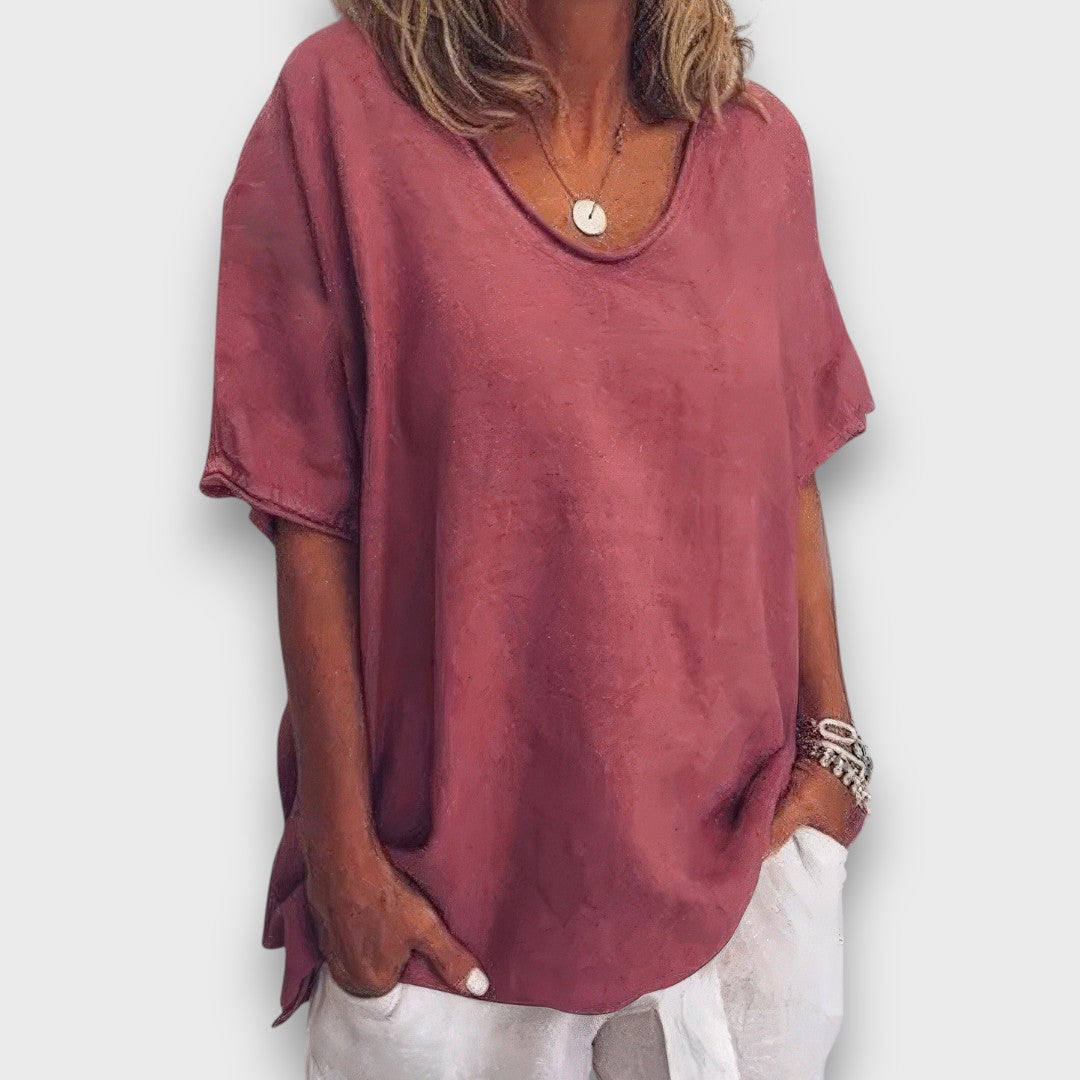 Ilyana – Schlichte Oversize-Bluse für jeden Tag