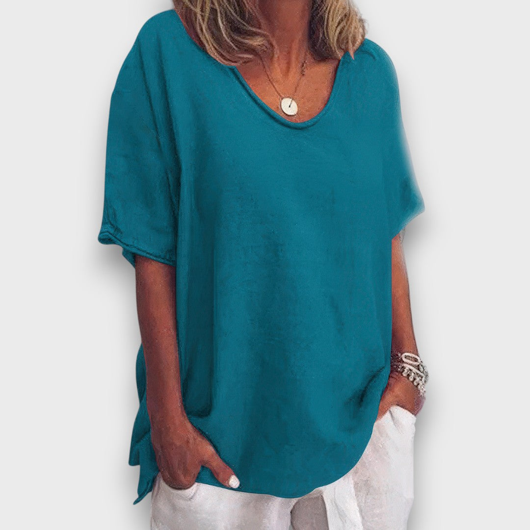 Ilyana – Schlichte Oversize-Bluse für jeden Tag