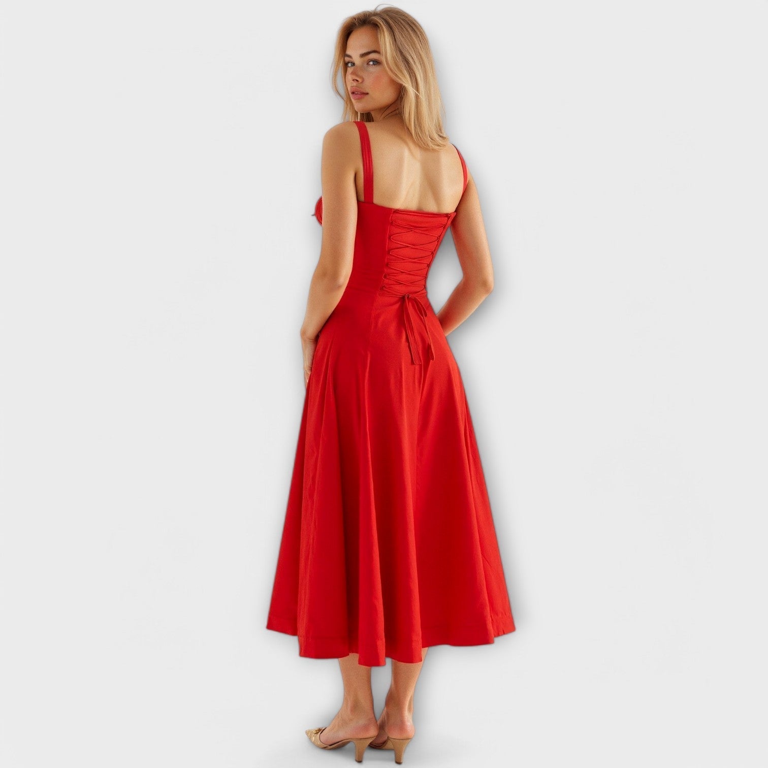 Marvelle – Midikleid mit floraler Silhouette