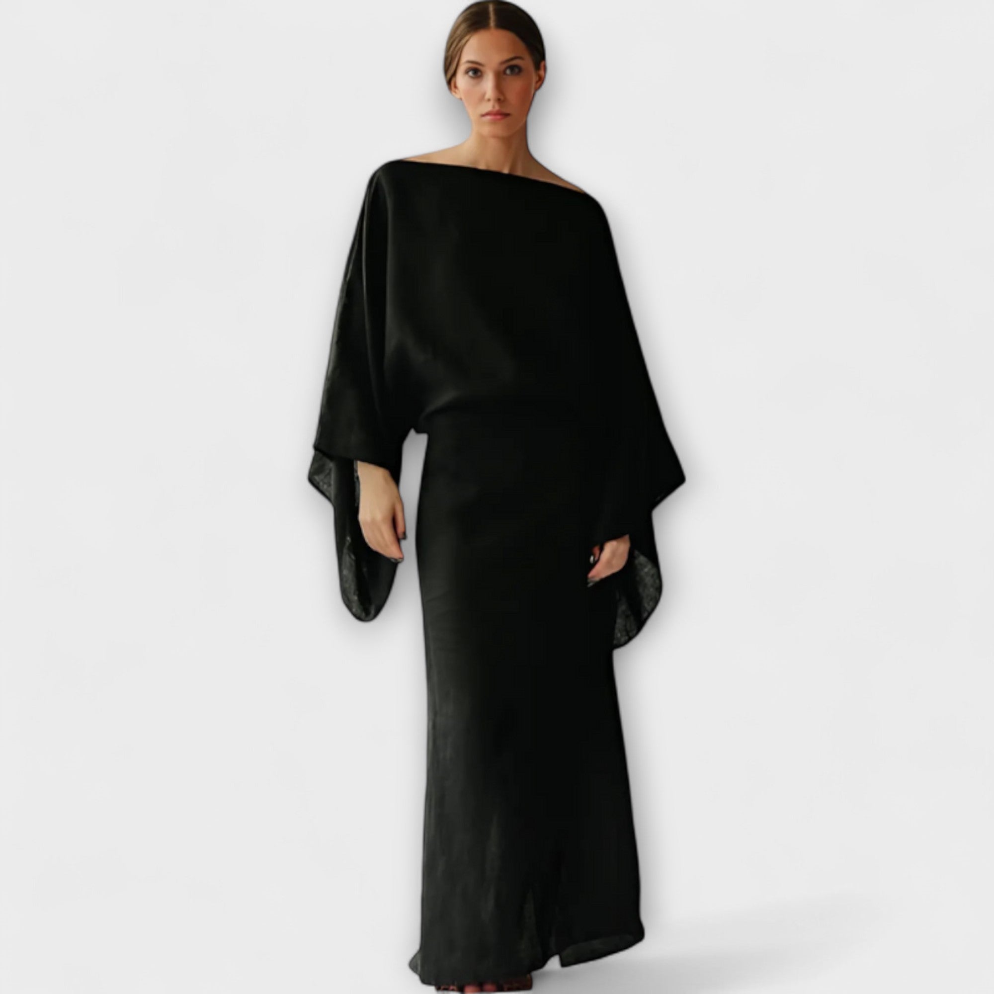 Talina – Kimono-inspiriertes Kleid mit Bindetail